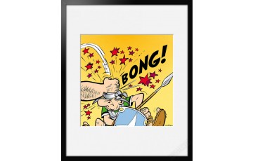 Digigraphie sur papier d'art 'Astérix, Bong!' - Albert Uderzo