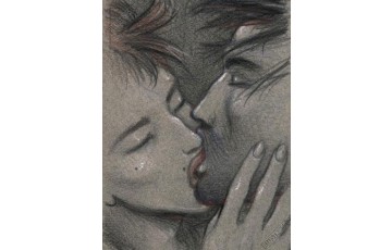 Affiche d'art 'Le baiser' - Enki Bilal