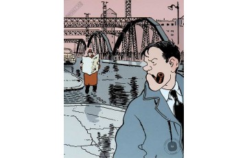 Affiche d'art 'Nestor Burma, 13ème arr. de Paris' - Jacques Tardi