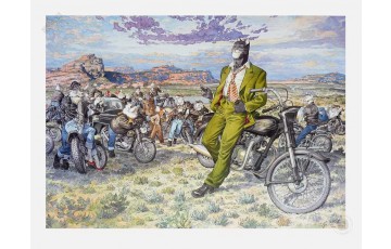 Affiche d'art N°/Signée 'Blacksad, Amarillo's road' - Juanjo Guarnido