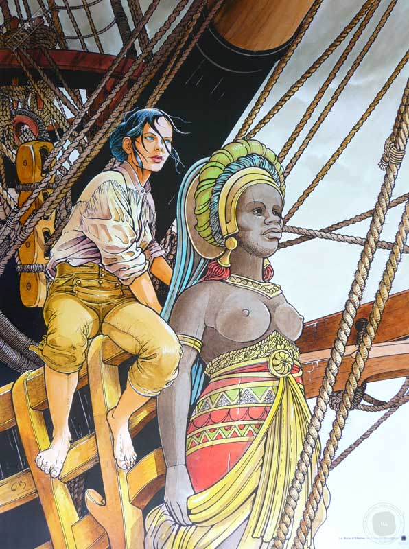 Affiche d'art BD Les passagers du vent 'Le bois d'ébène' - Illustrose