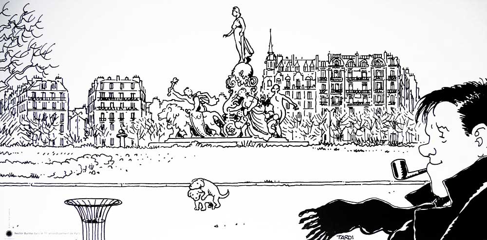Affiche BD Nestor Burma de Tardi '11è arr. de Paris' - Illustrose