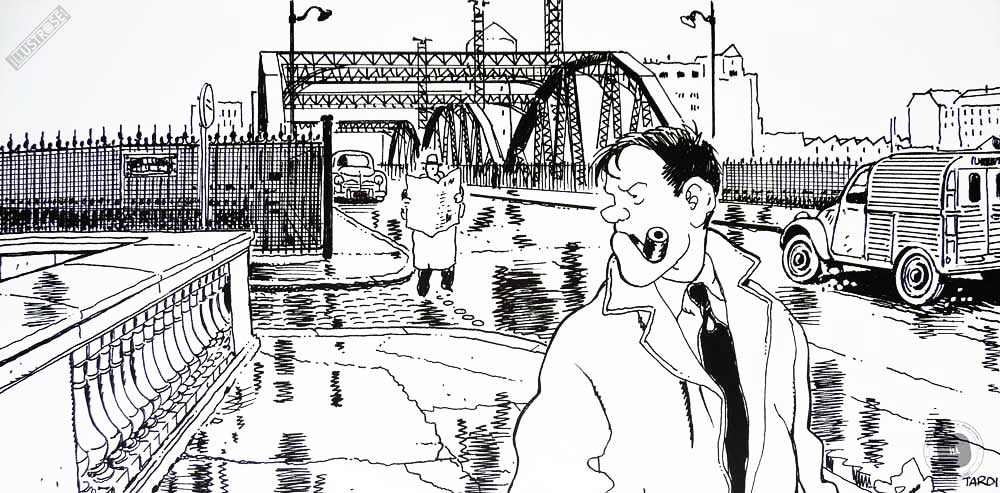 Affiche BD Nestor Burma de Tardi '13è arr. de Paris' - Illustrose