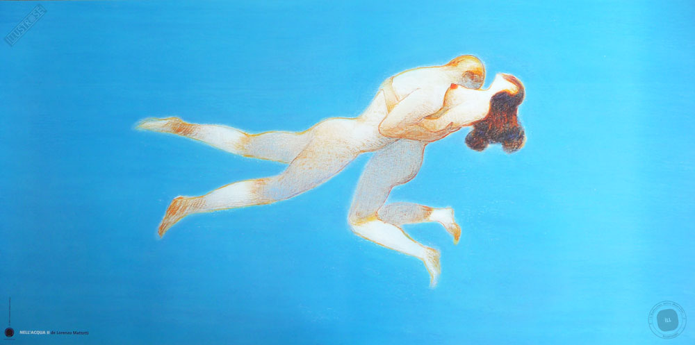 Affiche illustration de Lorenzo Mattotti 'Nell'acqua II' - Illustrose