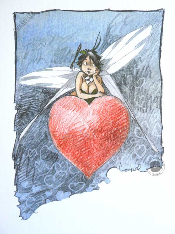 Affiche BD Peter Pan de R.Loisel 'Clochette mon coeur' - Illustrose