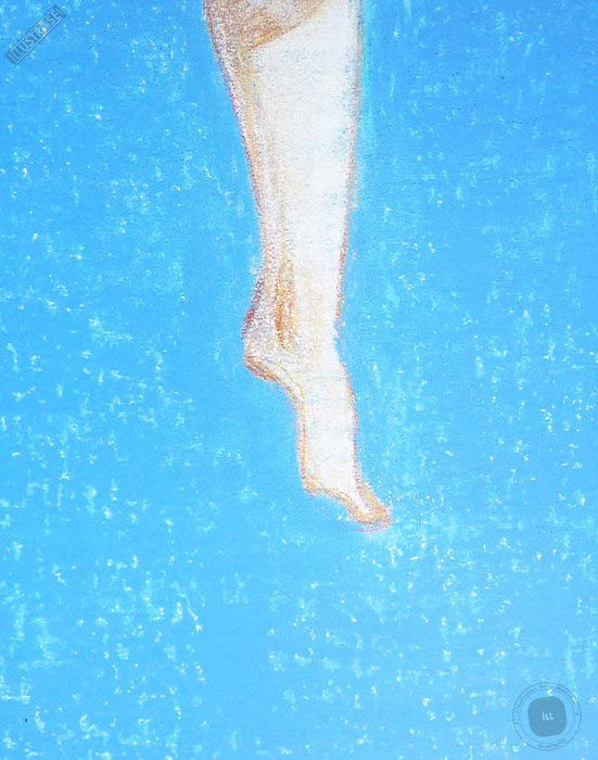 Affiche illustration 'Nell'acqua 1' Lorenzo Mattotti - Illustrose