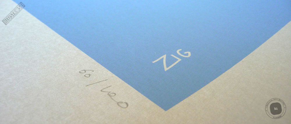 Sérigraphie signée et encadrée Zig by Dezzig, 'Grand Théâtre' sur papier d'art - Illustrose