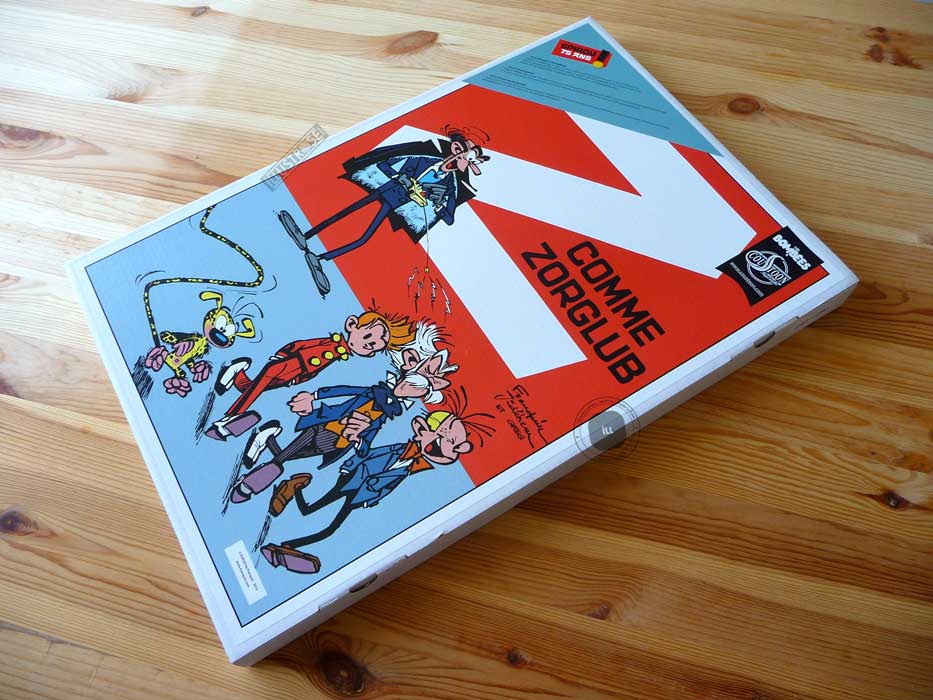 Plaque émaillées para BD Coustoon déco 'Spirou et le Marsupilami - Z comme zorglub' de Franquin - Illustrose